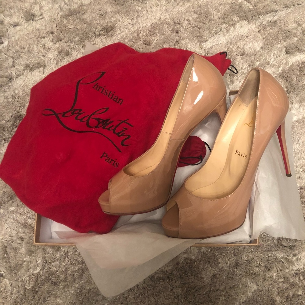 SOLD!!! Christian Louboutin Prive Nude Shoes